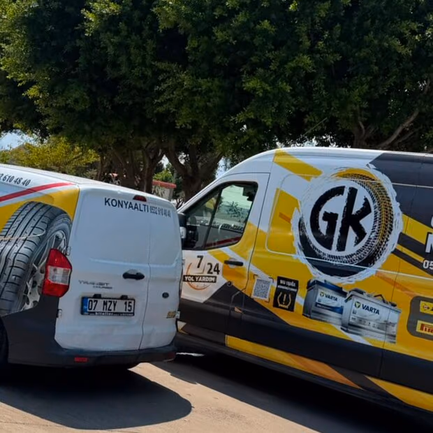 Güçlü Kardeşler mobil lastik servis minibüsü